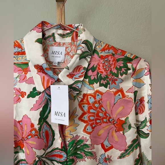 Misa Los Angeles | Roya Blouse in Casablanca Border Mix - Picture 5 of 9